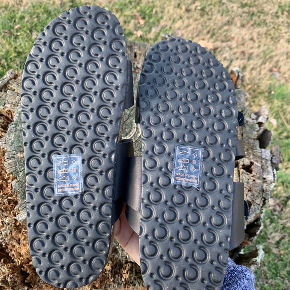 Qupid Luka Sandal | Black Cork with Buckles - Picture 6 of 6